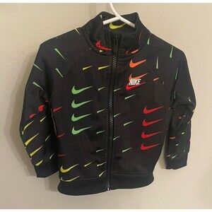 Colorful Nike Full Zip Toddler Track Jacket, Size 18 months